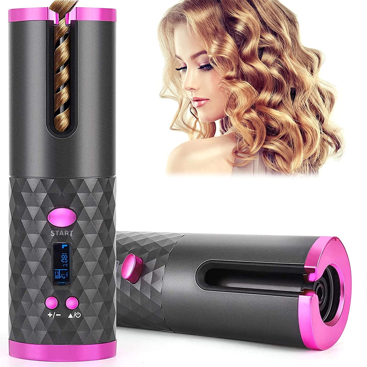 Cordless Rotating Hair Curler